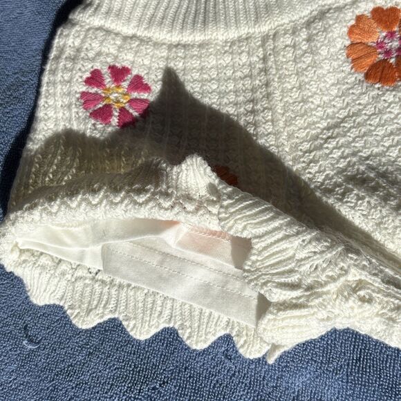 C&C California Kids 2T White Crochet Flower Lined Shorts Toddler Girls - Picture 3 of 6